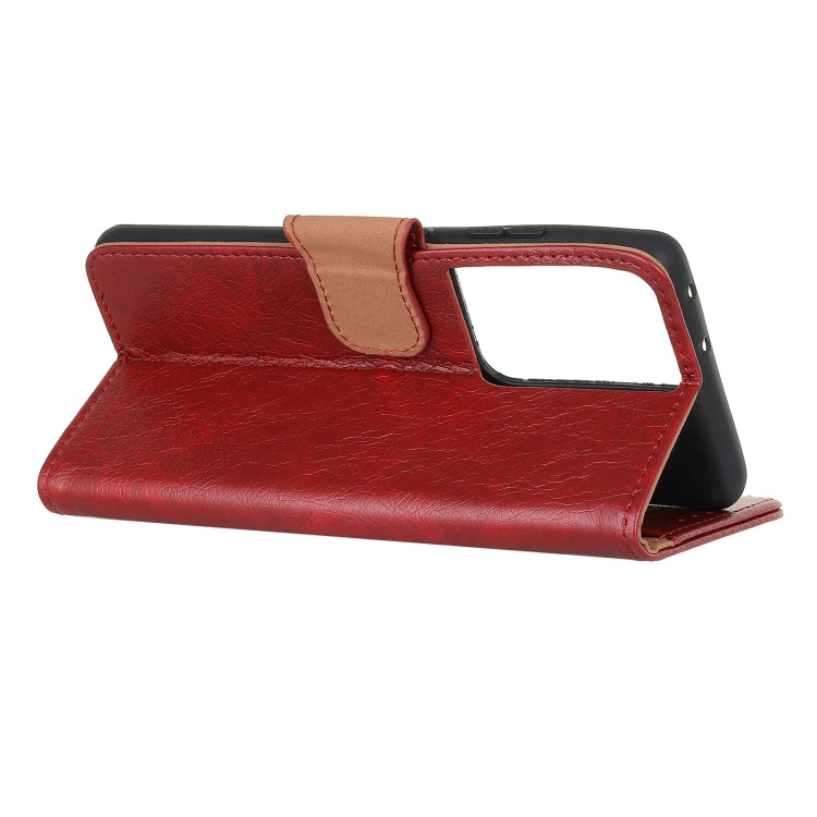 For Samsung Galaxy S30 Ultra / S21 Ultra Nappa Texture Horizontal Flip Leather Case with Holder & Card Slots & Wallet(Red)