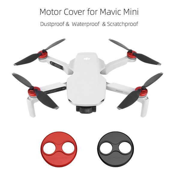 Sunnylife Dust-proof Water-resistant Aluminum Alloy Motor Cover for DJI Mini 3 Pro/Mavic Mini/Mini SE(Black)