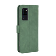 For Oukitel C21 / C21 Pro Solid Color Skin Feel Magnetic Buckle Horizontal Flip Calf Texture PU Leather Case with Holder & Card Slots & Wallet(Green)