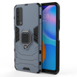For Huawei P Smart (2021) PC + TPU Shockproof Protective Case with Magnetic Ring Holder(Blue) - free shipping - PMC TechLife - Order now!
