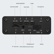 D70 QI Standard Subwoofer Wooden Bluetooth 4.2 Speaker, Support TF Card & 3.5mm AUX Brown