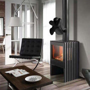YL-105 4-Blade Aluminum Heat Powered Fireplace Stove Fan(Gold)