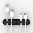 ORICO CBS5 Silicone Material Desktop Cable Manager Winder Fixer, Size: 9.6*2*1.2cm(Black) - free shipping - PMC TechLife - Order now!
