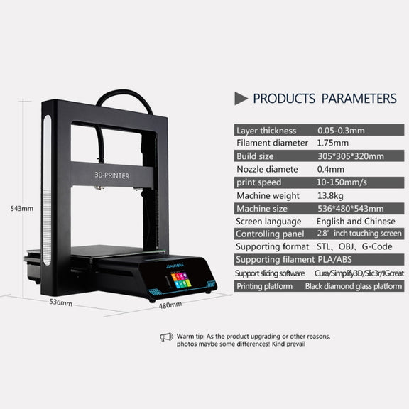 JGAURORA A5S Desktop High Precision Metal Plate Frame Three-Dimensional Physical 3D Printer