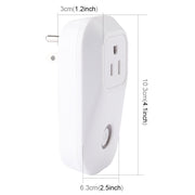 Sonoff S20 WiFi Smart Power Plug Socket Wireless Remote Control Timer Power Switch, Compatible with Alexa and Google Home, Support iOS and Android, US Plug