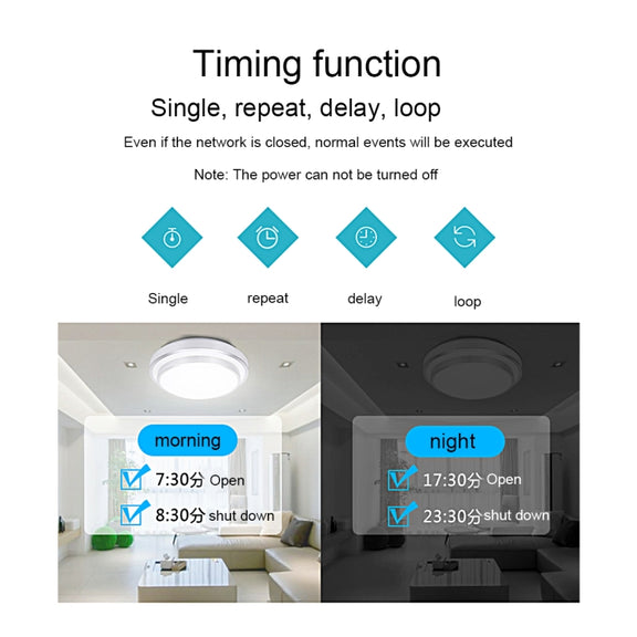 Sonoff  Touch 86mm 1 Gang Tempered Glass Panel Wall Switch Smart Home Light Touch Switch, Compatible with Alexa and Google Home, AC 90V-250V 400W 2A