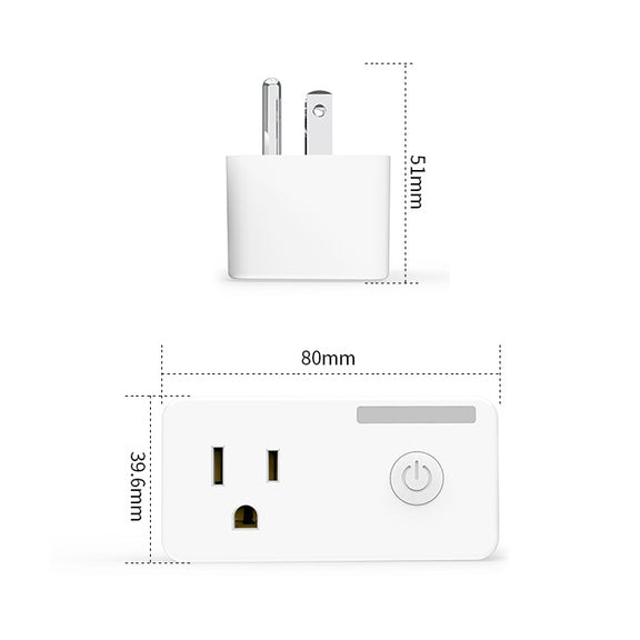 SA-004 10A EWeLink APP Remote Timing WiFi Smart Socket Works with Alexa and Google Home, US Plug