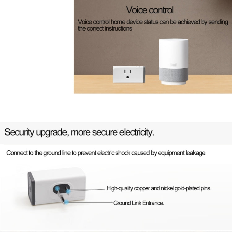 Sonoff S31 16A Phone APP Remote Timing & Power Energy Usage Monitor Mini WiFi Smart Socket Works with Alexa and Google Home, US Plug
