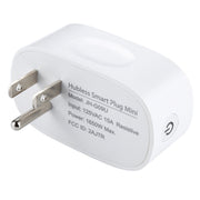 JH-G09U 15A 2.4GHz WiFi Control Hubless Smart Home Power Socket Works with Alexa  & Google Home, AC 100-240V, US Plug (White)