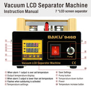 BAKU BK-946D 200W Vacuum LCD Touch Panel Separator Machine, AC 110V