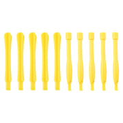10 PCS Mobile Phone Repair Tool Spudgers (5 PCS Round + 5 PCS Square)(Yellow)