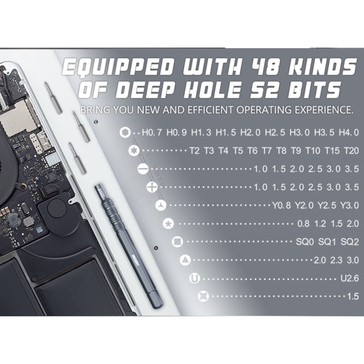 JAKEMY JM-8175 50 in 1 Double-sided Outer Box Multifunctional and Precision Screwdriver Tool Set
