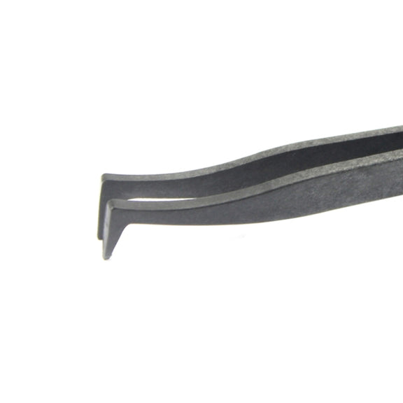 JF-S16 Anti-static Carbon Fiber Curved Tip Tweezers(Black)