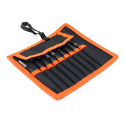 JIAFA JF-8118 9 in 1 Anti-static Precision Tweezers Set with Bag(Black)