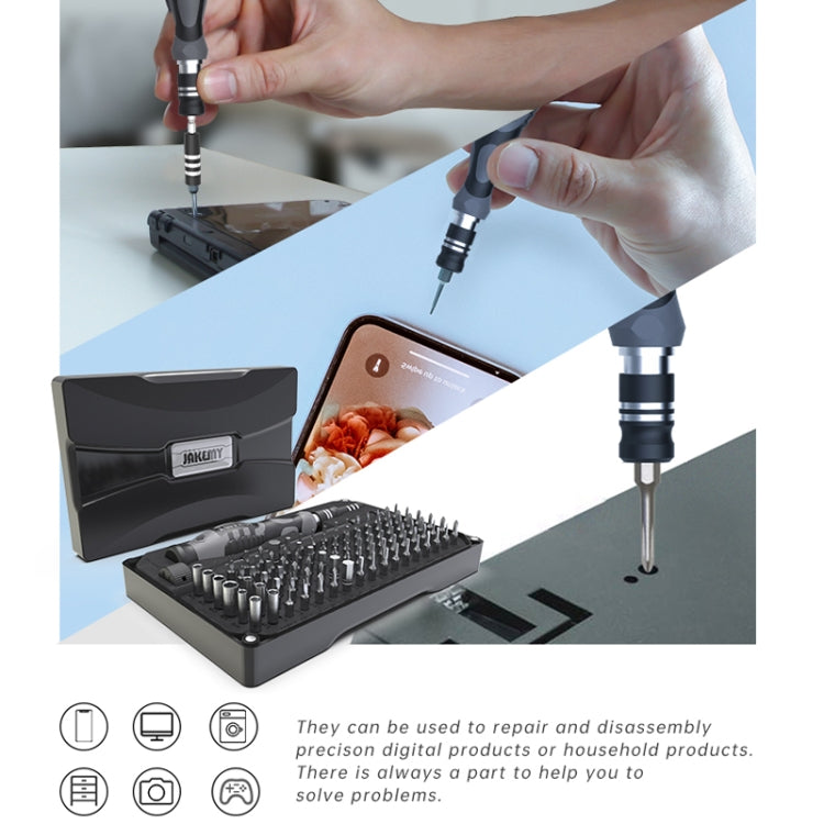 JAKEMY JM-8176 106 in 1 Watch Mobile Phone Disassembly and Repair Tool Kit
