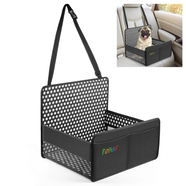 FunAdd Breathable and Foldable Pet Dog Car Basket Anti-dirty Water-resistant Pad (Black)