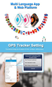 REACHFAR V28 Necklace Style GSM Mini LBS WiFi AGPS Tracker SOS Communicator(Blue)