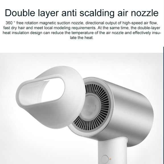 Original Xiaomi Mijia H500 Water Ion Electric Hair Dryer, US Plug(White)