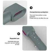 For Dyson Airwrap Hair Modeling Dryer Shockproof Silicone Case (Silver)