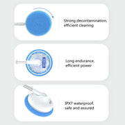 Wireless Electric Intelligent Telescopic Glass Wipe Window Cleaner (Blue)