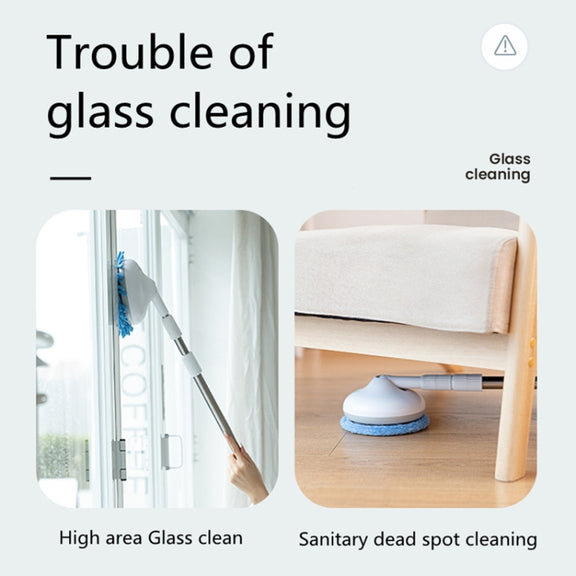 Wireless Electric Intelligent Telescopic Glass Wipe Window Cleaner (Blue)