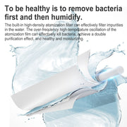 Original Xiaomi JISULIFE Portable Desktop USB Mini Silent Doughnut Humidifier,Upgraded Version(White)