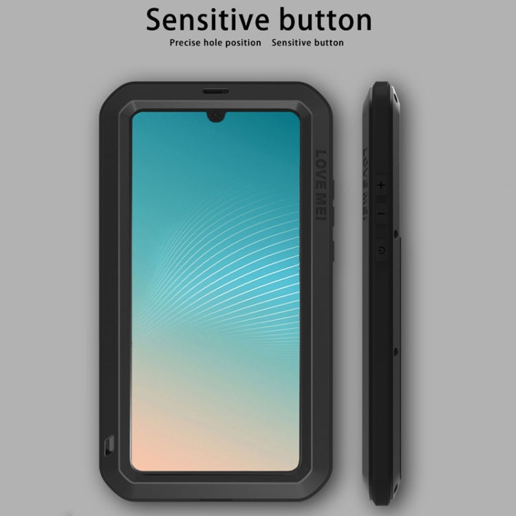 LOVE MEI Powerful Dustproof Shockproof Splashproof Metal + Silicone Combination Case for Huawei P30 Pro (Silver)
