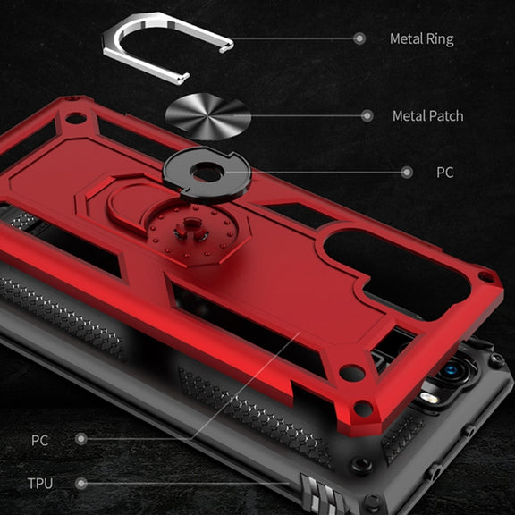 Armor Shockproof TPU + PC Protective Case for Huawei P30 Pro, with 360 Degree Rotation Holder (Black)