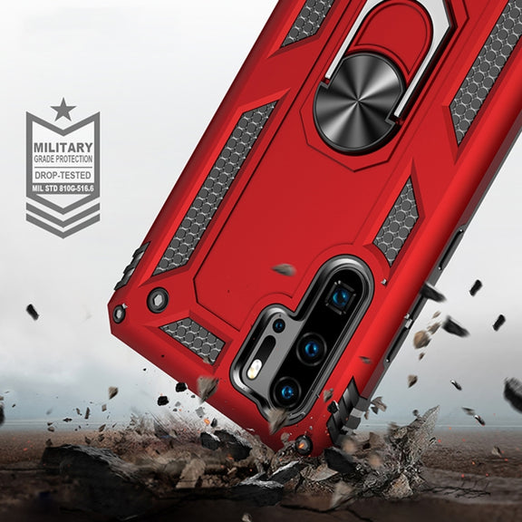 Armor Shockproof TPU + PC Protective Case for Huawei P30 Pro, with 360 Degree Rotation Holder (Black)
