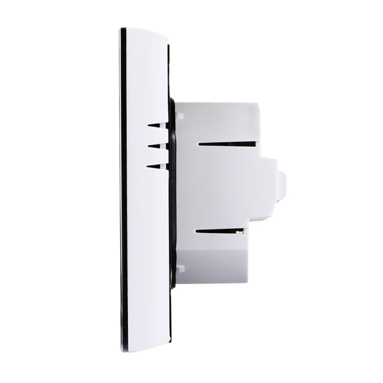 LCD Display Air Conditioning 2-Pipe Programmable Room Thermostat for Fan Coil Unit, Supports Wifi(White)