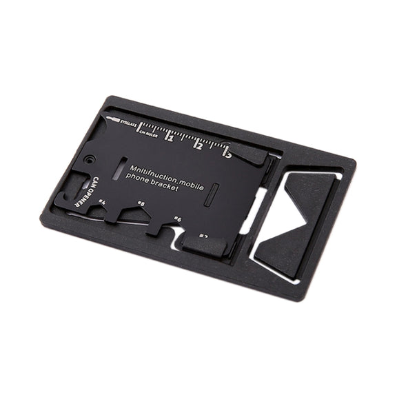 Multi-function Folding Stainless Steel Tool Card Bottle Opener Phone Holder