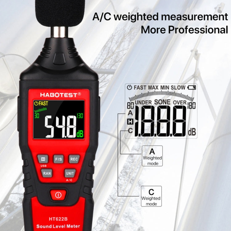 HABOTEST HT622B Household High Precision Digital Sound Level Meter