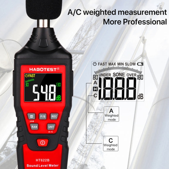 HABOTEST HT622B Household High Precision Digital Sound Level Meter