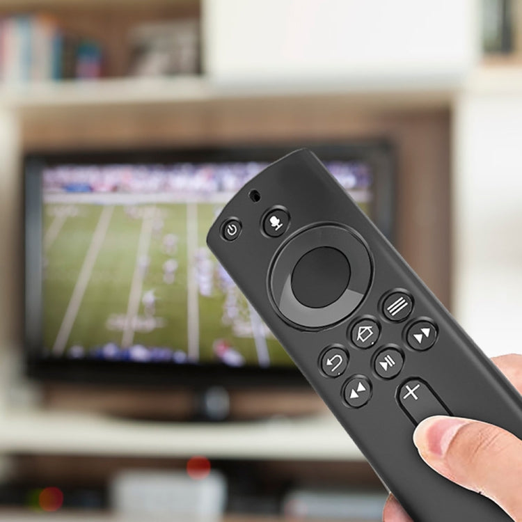 Non-slip Texture Washable Silicone Remote Control Cover for Amazon Fire TV Remote Controller (Blue)
