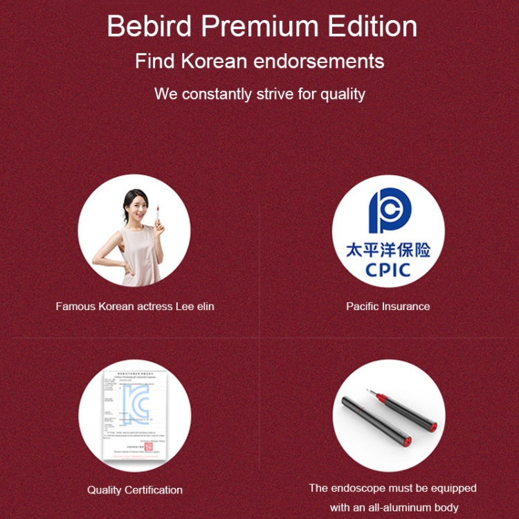Bebird B1 Intelligent HD Visual Ear Cleaner Earwax Tool, Standard Version(Silver)