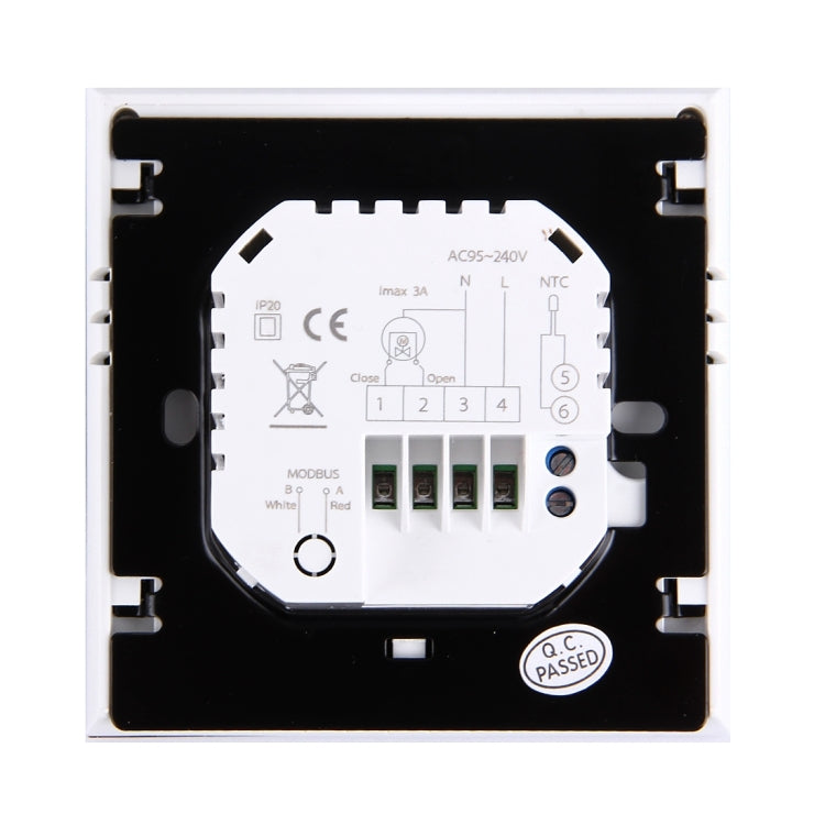 BHT-1000-GA-WIFI 3A Load Water Heating Type Touch LCD Digital WiFi Heating Room Thermostat, Display Clock / Temperature / Periods / Time / Week / Heat etc.(Black)