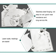 MG-8 Cam-type Stainless Steel Fillet Weld Gauge Multi-function Welding Inspection Ruler