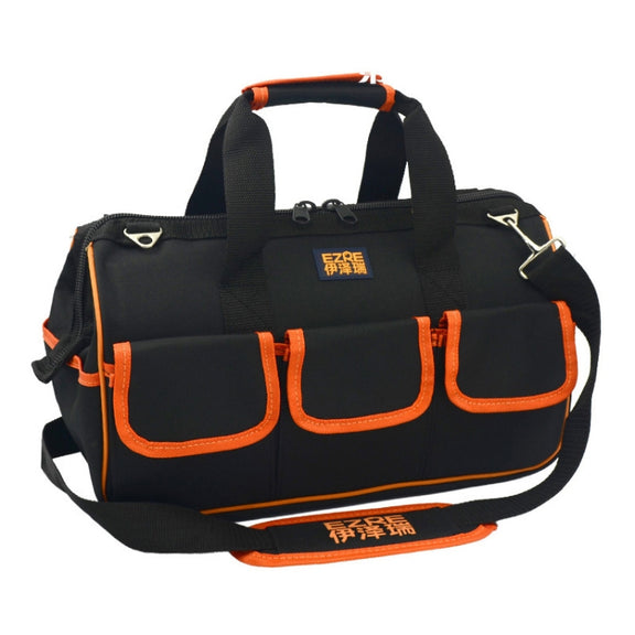 EZRE Multi-function Oxford Cloth Electrician Belt Pouch Maintenance Tools Handbag Shoulder Bag Convenient Tool Bag, Size : 15 inch