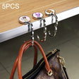 5 PCS Round Folding Hook Bag Hanger, Length:10.1cm, Random Color Delivery - Auto Fastener & Clips by PMC TechLife | Online Shopping South Africa | PMC TechLife