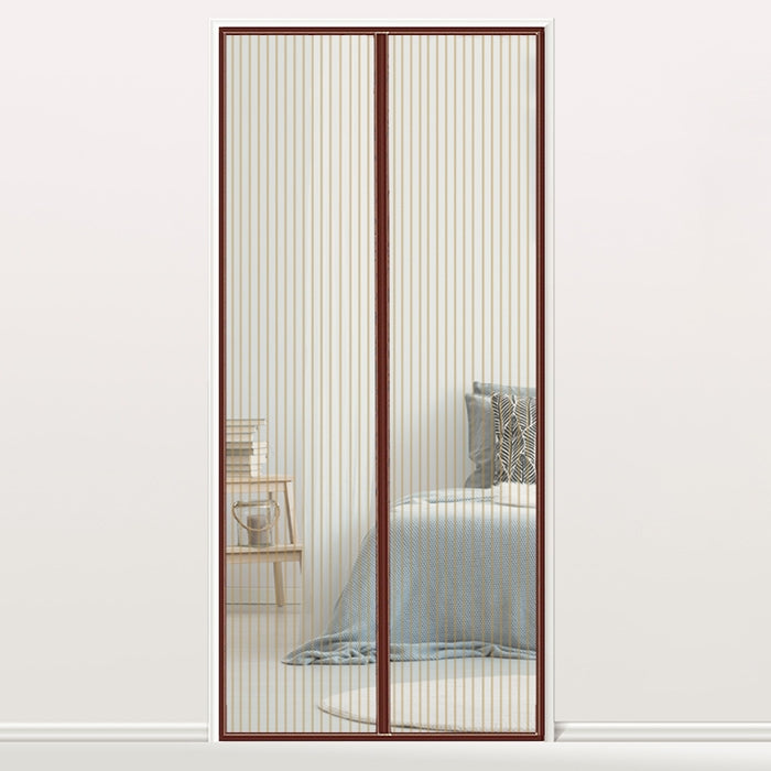 Magnetic Door Curtain Mosquito-proof Screen Door Curtain, Size:210x100cm(Coffee)