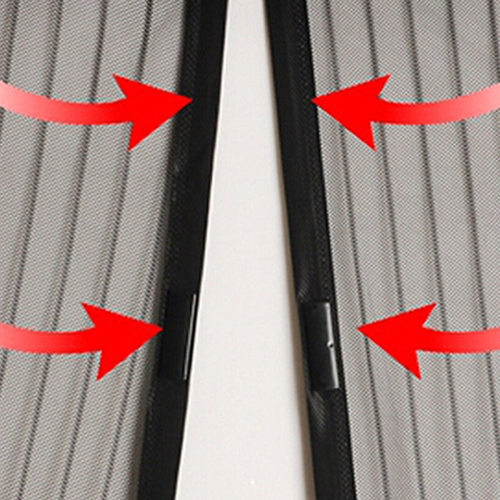Magnetic Door Curtain Mosquito-proof Screen Door Curtain, Size:210x100cm(Coffee)