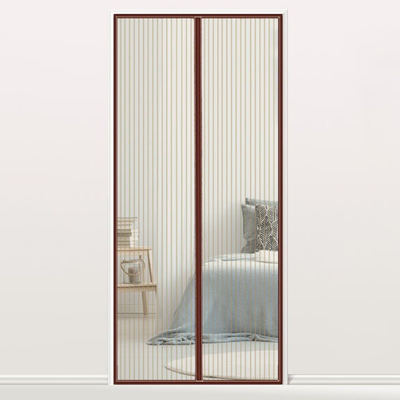 Magnetic Door Curtain Mosquito-proof Screen Door Curtain, Size:210x100cm(Coffee)