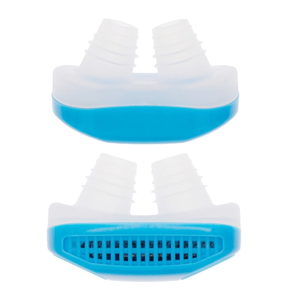2 in 1 ABS Silicone Anti Snoring Air Purifier (Blue)