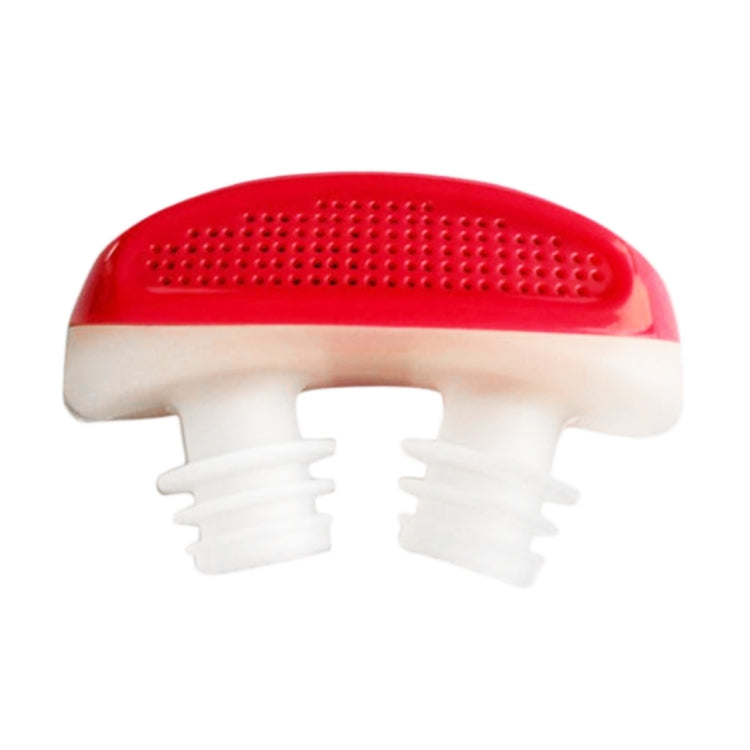 2 in 1 ABS Silicone Anti Snoring Air Purifier (Red)
