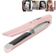 Wireless Mini USB Rechargeable Hair Straightener Hair Curler Double Purpose Hair Splint(Pink) - free shipping - PMC TechLife - Order now!