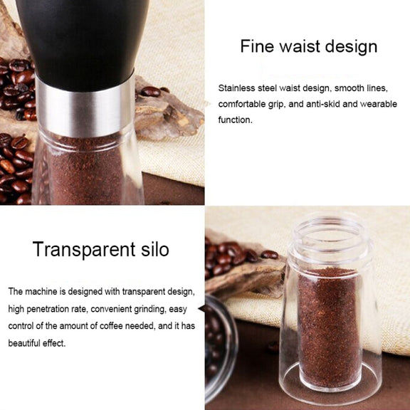Portable Conical Burr Mill Manual Spice Herbs Hand Grinding Machine Coffee Grinder, Capacity: 36g