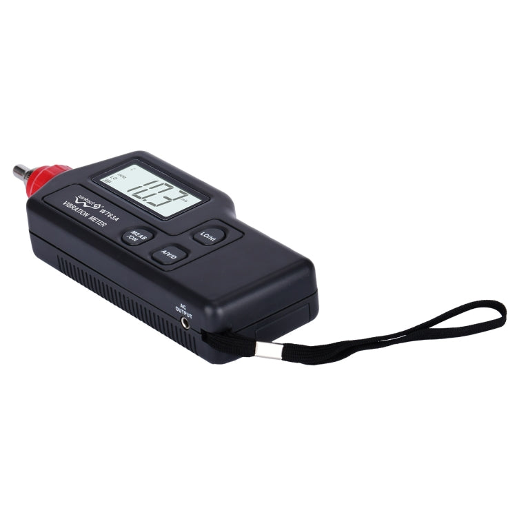 Wintact WT63A Vibration Meter Digital Tester Vibrometer Analyzer Acceleration Velocity(Black Red)