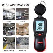 Wintact WT81 Digital Light Lux Meter for Factory / School / House Various Occasion, Range: 0-200,000 Lux (Black)