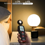 Wintact WT81 Digital Light Lux Meter for Factory / School / House Various Occasion, Range: 0-200,000 Lux (Black)