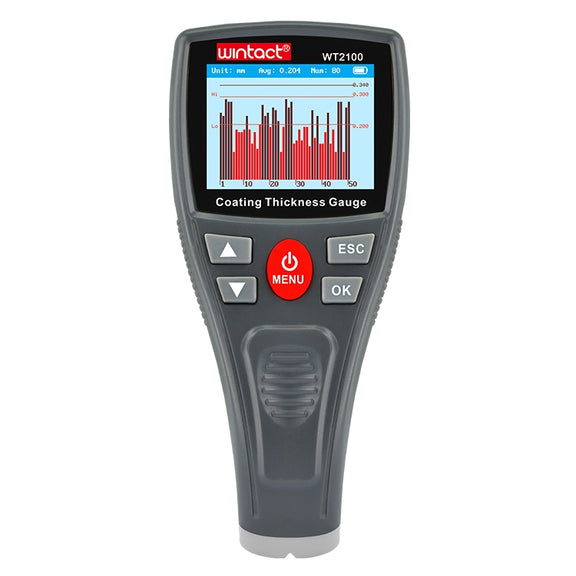 Wintact WT2100 Color Screen Display Coating Thickness Gauge